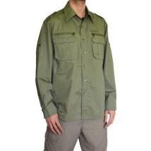 Памучна туристическа риза OnePolar - Тъмнозелена