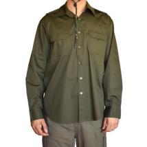 Памучна туристическа риза OnePolar PO275607 - Тъмнозелена