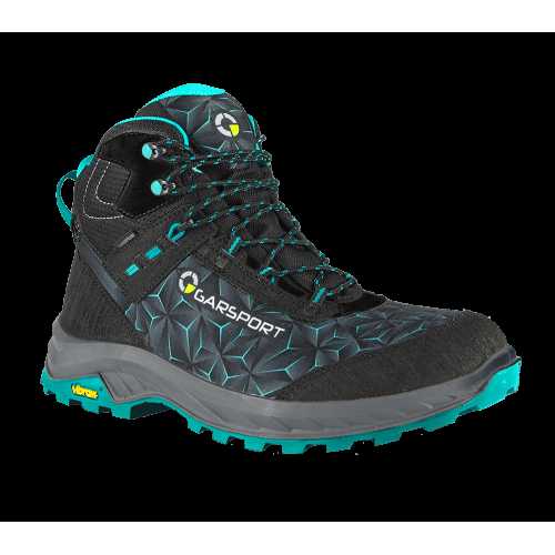 Туристически Обувки Alpina Sparrow Mid WP W, Черно-тюркоазени, Дамски