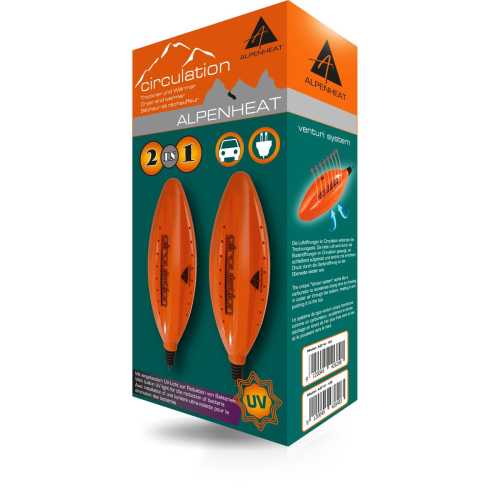 Изсушител за Обувки Alpenheat Circulation AD14, С UV, За Кола и Мрежа