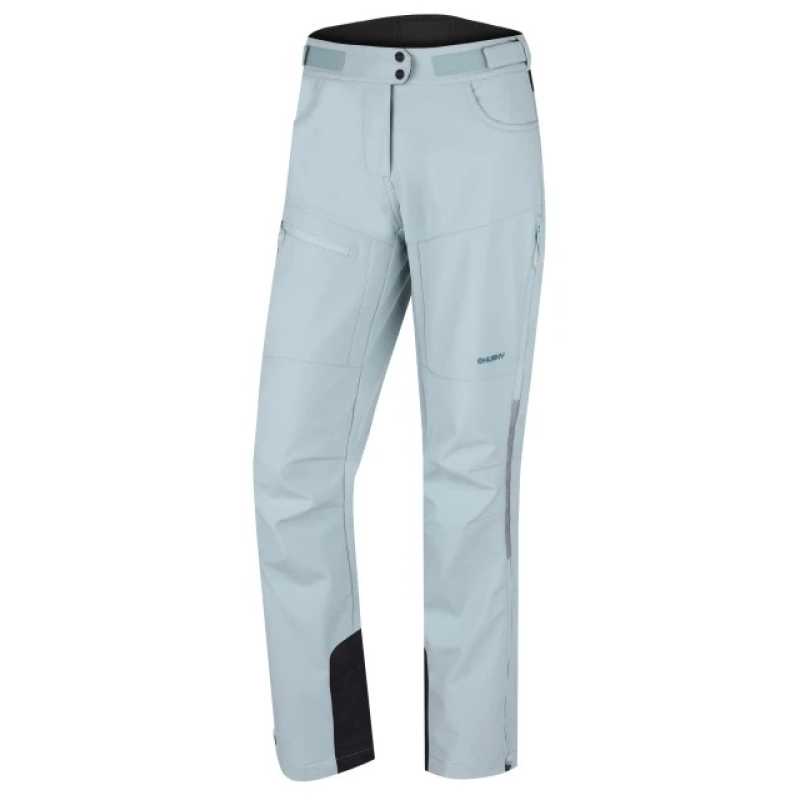 Дамски зимен софтшел панталон Husky Keson Ментов