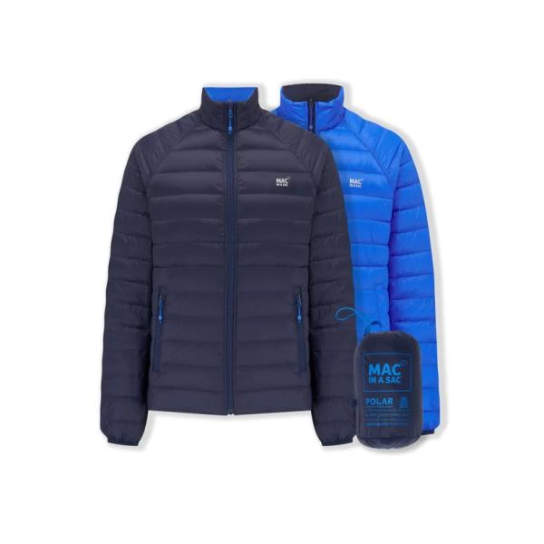 Пухено Двулицево Яке Mac in a Sac Polar Down, Тъмносин/Сакс Синьо