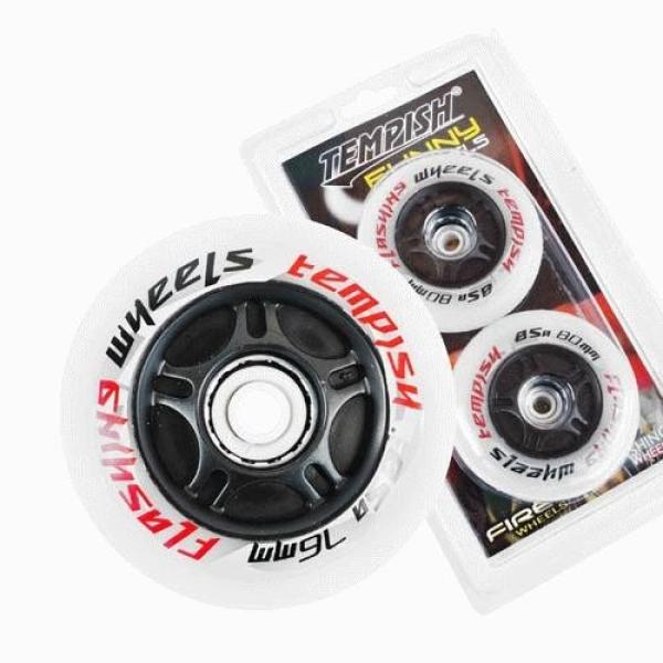 Комплект Светещи Колела за Ролери Tempish Flashing, 76x24mm (2 бр)