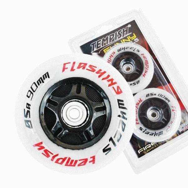 Комплект Светещи Колела за Ролери Tempish Flashing, 90x24mm (2 бр)