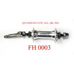 Предна главина QUANDO KT-A15F, 36H, алуминиев, QR - KT-204N, M9*100*108 мм, 