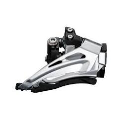Преден дерайльор SHIMANO FD-M618-L, DEORE, за 2X10, LOW скоба, TOP-SWING, DOWN-PULL, 31.8 мм адаптер, 66-69