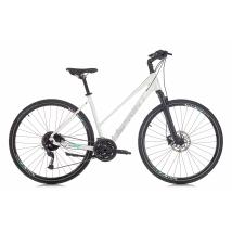 Велосипед Sprint Croxer Plus Lady V1 28 3x9 скорости, бял гланц/сиво-резеда