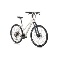 Велосипед Sprint Croxer Plus Lady V1 28 3x9 скорости, бял гланц/сиво-розов