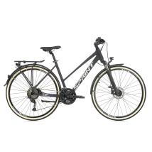 Велосипед Sprint Croxer Plus Lady Trek 28 3x9 скорости, черен мат/сиво-лилав
