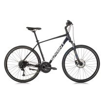 Велосипед Sprint Croxer Plus Man V1 28 3x9 скорости, черен гланц/бял