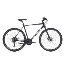 Велосипед Sprint Croxer Plus Man Rigid 28 3x9 скорости, черен гланц/бял