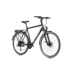 Велосипед Sprint Croxer Plus Man Trek 28 3x9 скорости, черен гланц/бял