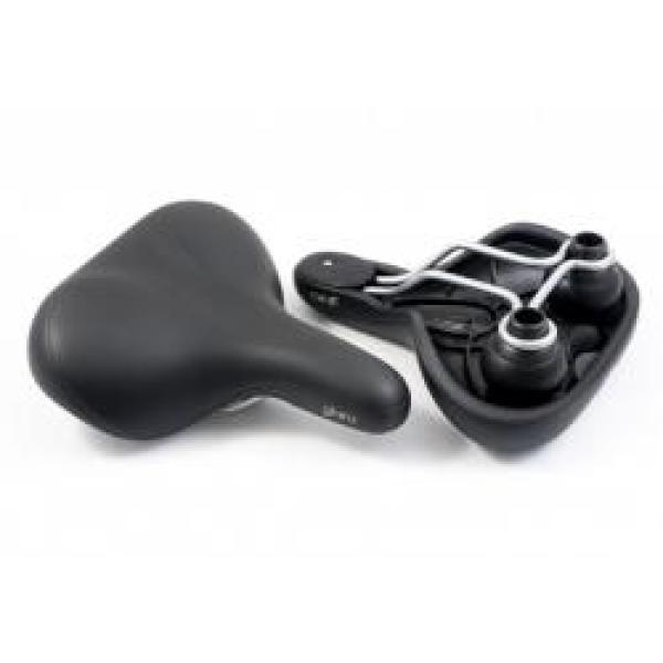 Седалка SELLE ROYAL 8015DET GIARA, сROYAL GEL, черен, с BLACK стоманен RAIL, дамски