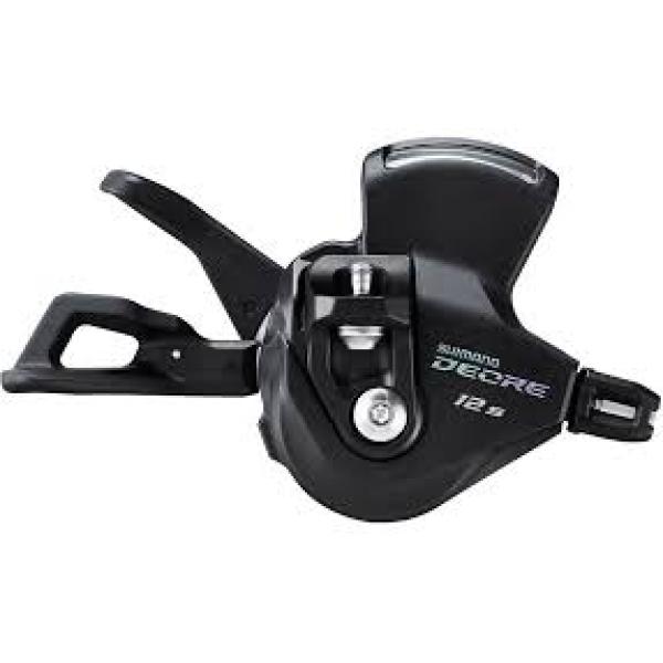 Спирачка SHIMANO SL-M6100-IR, DEORE, дясна,12-скорости Rapidfire Plus 2050 мм вътрешно, W/индикатор за скоростите, директен монтаж към спирачен лост(I-Spec