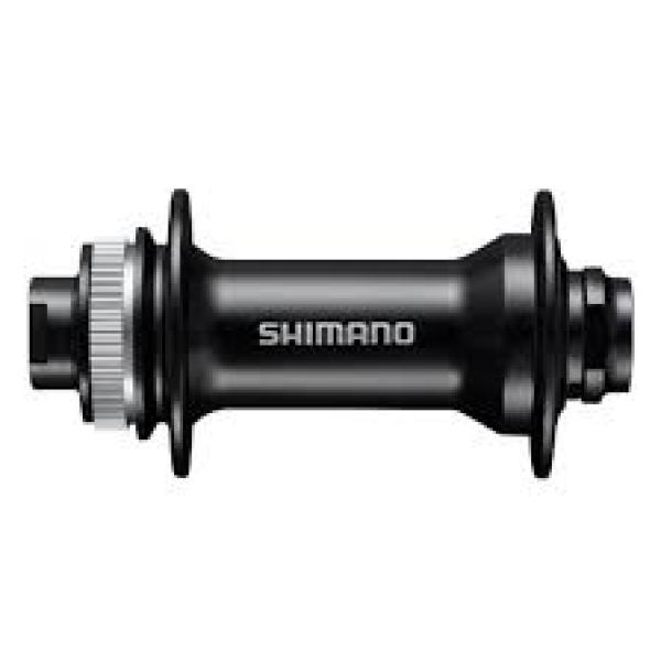 Предна главина SHIMANO предна главина, HB-MT400, CENTER LOCK DISC 32H, за 15 мм THRU TYPE AXLE(без AXLE), OLD:100 мм, черен