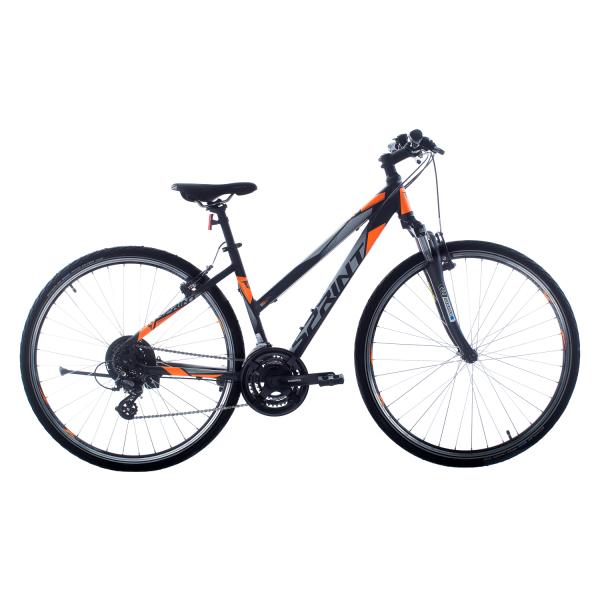 Велосипед Sprint Sintero Lady VBR 28 3x8 скорости, черен/оранжев