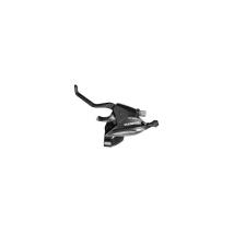 Челюстна спирачка SHIMANO Лява команда SHIMANO, SHIFT/спирачен лост, ST-EF500-L-2A лява 3-скорости 1800 мм EZ-FIRE PLUS, 2F-алуминиев, за V-спирачка, черен