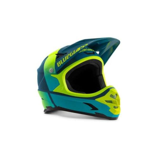 Каска Bluegrass Intox Full-Face MTB Petrol син Fluro