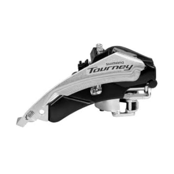 Преден дерайльор SHIMANO FD-TY500-S6 TOURNEY,TOP-SWING, DUAL,за задна 6/7-скорости,BAND TYPE (с28.6 мм), CS ANGLE: 66-69, за 42T