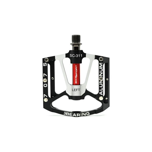 Педали Bikesport 3 Bearing; WEST BIKING; One-piece алуминиев +CNC; ALUMINUM; 100*17*100 мм