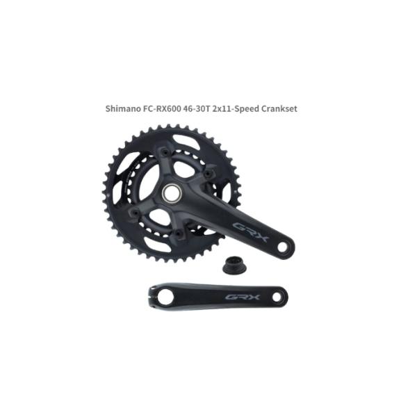 Курбел SHIMANO предна CHAINWHEEL, FC-RX600, GRX, за задна 10-скорости, 2-PCS FC, 170 мм, 46-30T сBB PARTS