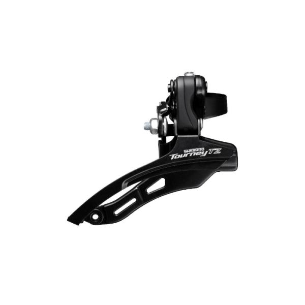 Преден дерайльор SHIMANO FD-TZ500-DS6, за 3(FRICTION)X7/6, DOWN-SWING, DOWN-PULL, 28.6 мм BAND, CS-ANGLE:66-69