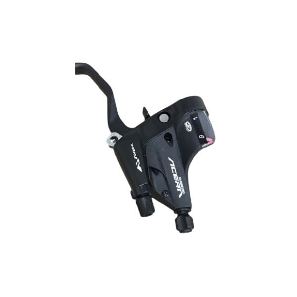 Спирачка SHIMANO Дясна команда SHIMANO [ASTM390RAL], SHIFT/спирачен лост, ST-M390-L, ACERA, дясна, 9-скорости, 2050 мм вътрешно, Rapidfire Plus, 2F-алуминиев, за