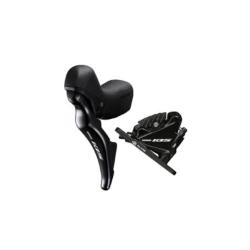 Хидравлична спирачка SHIMANO Лява команда SHIMANO 105 ST-R7025(L), комплект с хидравлична спирачка BR-R7070(F], 1000 мм маркуч