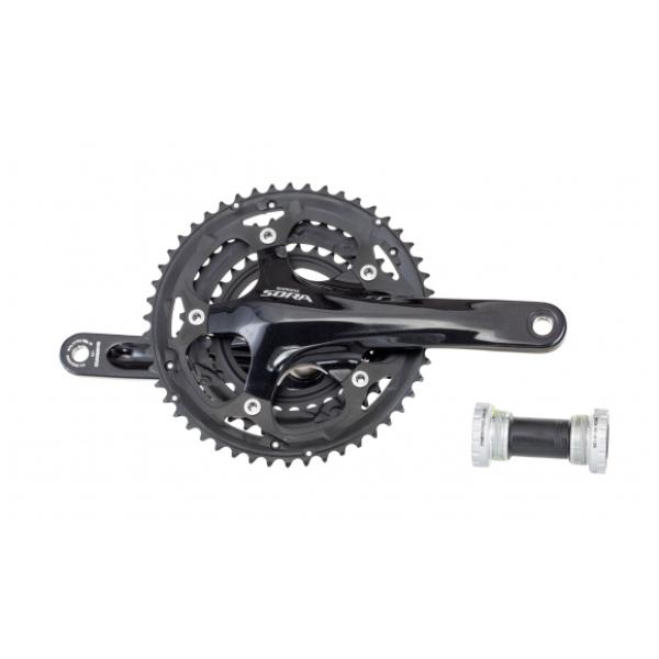 Курбел SHIMANO КУРБЕЛ, FC-3503, SORA TRIPLE, 175 мм HOLLOWTECH 2 STYLE с SOLID CRANK, 50X39X30T, сBB без CG, bulk