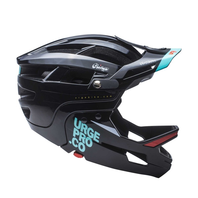 Каска Urge Gringo De La Pampa black, Разглобяем подбрадник