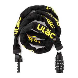 Вело катинар с верига Ulac 52nd Street Black с шифър