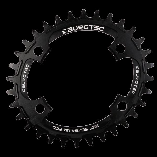 Плоча за курбел BURGTEC овална 96/64mm PCD thick thin 30T