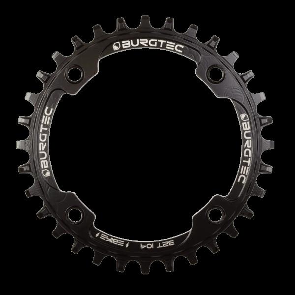 Плоча за курбел BURGTEC 104mm BCD Inside Fit EBike стомана thick thin 32T