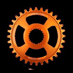 Плоча за курбел BURGTEC Shimano Direct Mount thick thin 30T Iron Bro оранжев