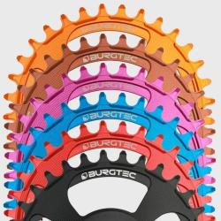 Плоча за курбел BURGTEC Shimano Direct Mount thick thin - 28T - лилав Rain