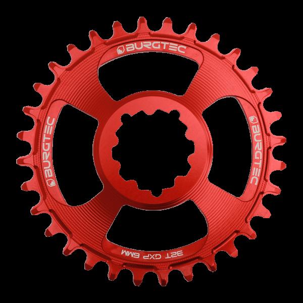 Плоча за курбел BURGTEC GXP Boost 3mm Offset thick thin Race червен 32T