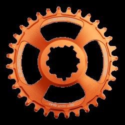Плоча за курбел BURGTEC GXP Boost 3mm Offset thick thin Iron Bro оранжев 28T