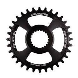 Плоча за курбел BURGTEC овална Shimano Direct Mount thick thin - 30T - BURGTEC черен