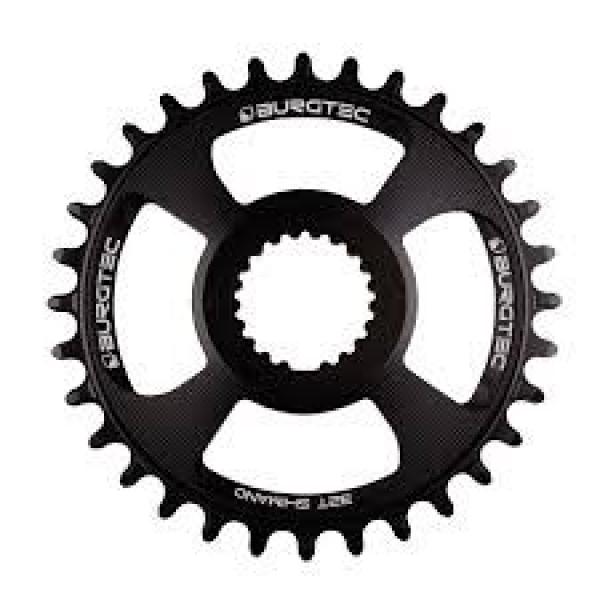 Плоча за курбел BURGTEC овална Shimano Direct Mount thick thin - 30T - BURGTEC черен