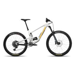 Планински велосипед с двойно окачване Santa Cruz Bronson C R MX / смесен размер L Chalk бял