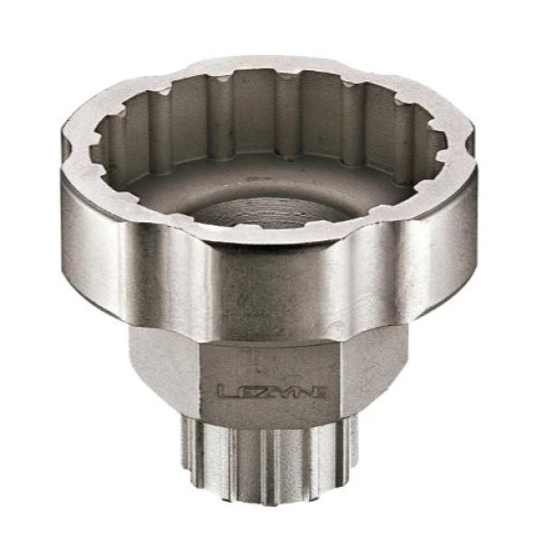 Ключ за касета и средно Lezyne External BB and Cassette Tool Nickel