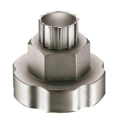 Ключ за касета и средно Lezyne External BB and Cassette Tool Nickel