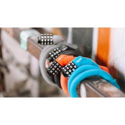 Велоключалка с шифър ULAC 1970 Memory Cable Sky Blue