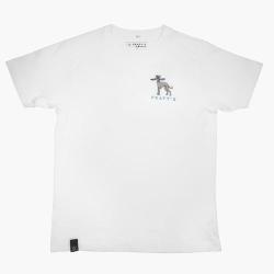 Тениска Peaty's Ride Wear RideWear - Whippet/бял - S