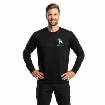 Ежедневна блуза Peaty's Pub Wear Crew Whippet Унисекс - Черна