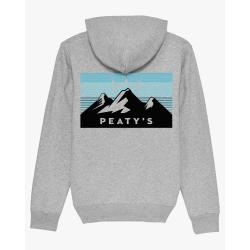 Суичър с качулка Peaty's AW24 PubWear - 3 Peaks Sunrise/Heather сив, Размер S