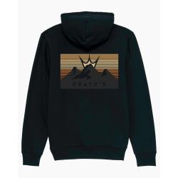 Суичър с качулка Peaty's AW24 PubWear - 3 Peaks Sunset/черен - XL
