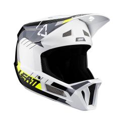Full-face каска Leatt Gravity 2.0 V24 MTB - Бяла/Черна