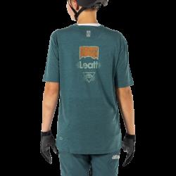 Велосипедно джърси LEATT MTB AllMtn 2.0 детски тюркоазен
