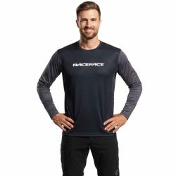 Вело блуза с дълъг ръкав Race Face Indy UPF 30 - Charcoal